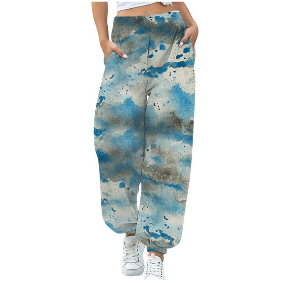 BLVB Sweat Pants for Womens Casual Baggy Jogger Pants High Waist Loose Sweatpants Athletic Running Workout Trousers Camouflage