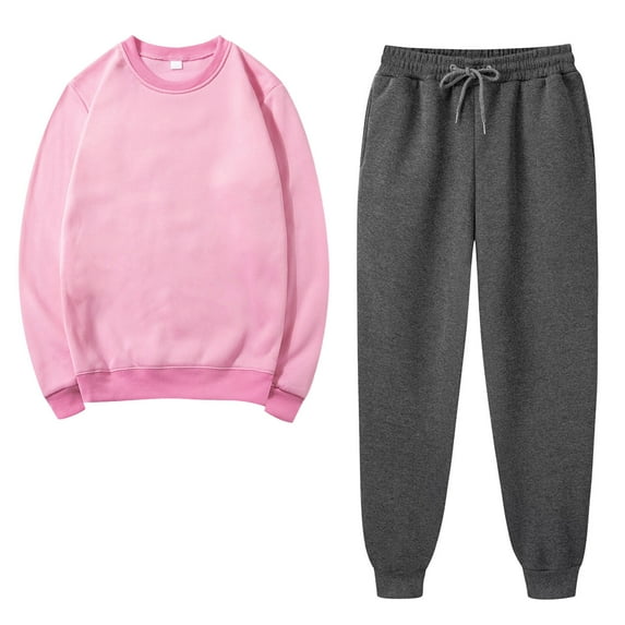 BLVB Sweatsuit Outfits for Women 2 Piece Set Long Sleeve Joggering Outfits Casual Fall Trendy Tracksuits Loungewear