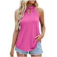 thumbnail image 1 of BLVB Tank Top for Women Summer Neck Tops Keyhole Sleeveless Shirts Loose Fit Casual Tank Shirts Womens Tunic Blouses, 1 of 5