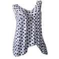 thumbnail image 1 of BLVB Tank Tops for Women 2024 V Neck T Shirts Summer Sleeveless Tunic Tops Casual Loose Flowy Tee Shirts Blouse White, 1 of 6