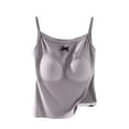 thumbnail image 1 of BLVB Thermal Tank Top for Women Spaghetti Straps Camisole Fleece Lined Soft Camisole Padded Underwear Vest, 1 of 5
