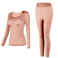 thumbnail image 1 of BLVB Thermal Underwear Women Soft Set Base Layer Top & Bottom Crewneck Long Johns for Winter Warm, 1 of 6