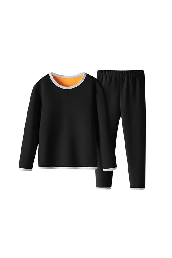 Thermal Underwear for Kids Girls Boys Toddler Thermal Set Fleece Lined Long Johns Base Layer Winter Clothes for Cold Winter