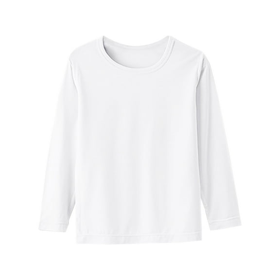 BLVB Toddler Baby Girls Boys Long Sleeve T Shirt Little Kids Fall Crew Neck Tops Casual Basic Tees Layering Shirts 1-15 Years