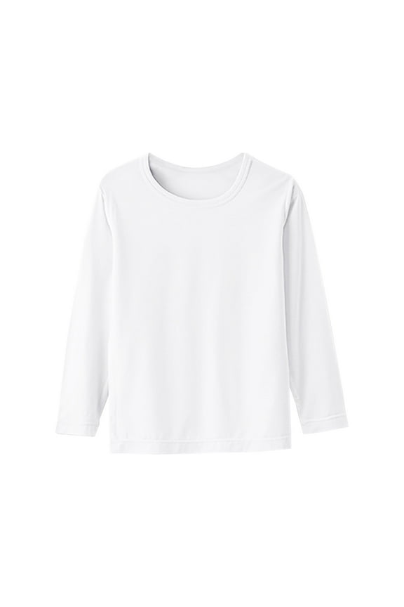 Toddler Baby Girls Boys Long Sleeve T Shirt Little Kids Fall Crew Neck Tops Casual Basic Tees Layering Shirts 1-15 Years