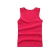 thumbnail image 1 of BLVB Toddler Boys Girls Solid Color Tank Tops T-Shirts Undershirts Cotton Kids Summer Basic Cami Shirts Sleeveless Vest 2-14 Years, 1 of 6