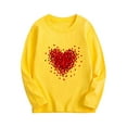 thumbnail image 1 of BLVB Toddler Boys Girls Valentine's Day T-Shirt Unisex Long Sleeve Tees Heart Graphic Kids Tops 3-10 Years, 1 of 2