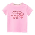 thumbnail image 1 of BLVB Toddler Girl Boy Valentines Day Shirt Cute Heart T-Shirts Tops Unisex Kids Valentine's Day Shirts 3t - 10t, 1 of 4