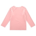thumbnail image 1 of BLVB Toddler Girls Boys Long Sleeve Shirts Soft Modal Tees Unisex Kids Crewneck Basic Undershirts Tops for 2-13 Years, 1 of 5