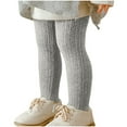 thumbnail image 1 of BLVB Toddler Girls Tights Seamless Thick Cable Knit Cotton Leggings Pants Stockings Pantyhose for 2-12 Years, 1 of 5