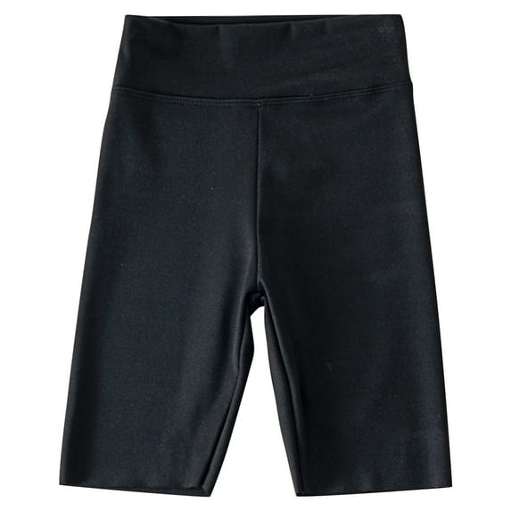 BLVB Toddler Kid Girls Biker Shorts High Waist Athletic Dance Shorts over the Knee Short Leggings 2-12Y