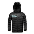 thumbnail image 1 of BLVB Unisex Kids Hooded Heated Puffer Jackets Windproof Down Coat Boys Girls Warm Cozy Outerwear Winter Clothes, 1 of 7