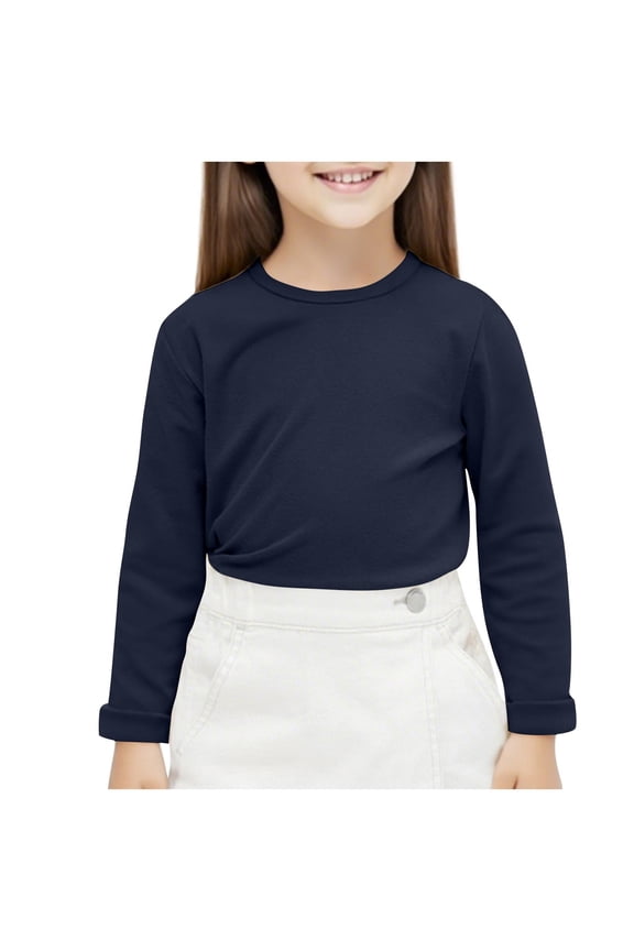 Unisex Kids Thermal Shirts for Girls Boy Long Sleeve Undershirt Base Layer Top Fall Winter Clothes