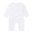 thumbnail image 1 of BLVB Unisex Newborn Baby Pajama Jumpsuit Long Sleeve Baby Outfit Soft Comfortable Pjs Rompers for Boys and Girls(White,18-24 Months), 1 of 3