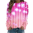 thumbnail image 1 of BLVB Valentine's Day Sweatshirt Women Heart Grahic Long Sleeve Crewneck Shirt Casual Valentines Gifts Pullover Tops, 1 of 4