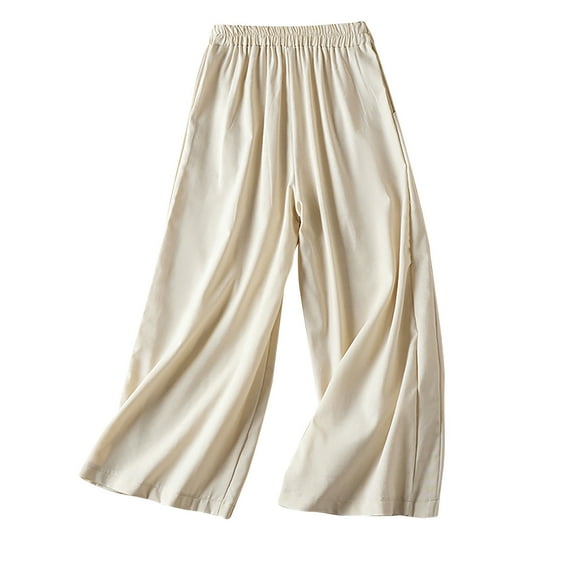 BLVB Wide Leg Pants for Women High Waist Casual Flowy Palazzo Pants Lightweight Baggy Beach Trousers Fashion Clothes