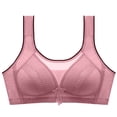 thumbnail image 1 of BLVB Wireless Bras for Women Lightly Lined Comfort Bralettes Scoop Neck T-Shirt Bra Wide Straps Everyday Bra Pink, 1 of 3