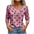 thumbnail image 1 of BLVB Women Long Sleeves Tops Fashion Asymmetrical Neck T Shirt Dressy Casual Tunic Blouses for Spring Fall, 1 of 3
