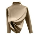 thumbnail image 1 of BLVB Women Mock Neck Thermal Underwear Top Undershirt Lightweight Fleece Warm Long Sleeve Base Layer Shirts, 1 of 3