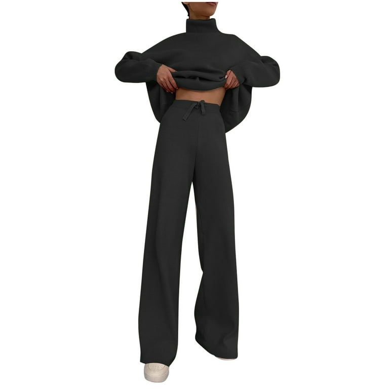 BLVB Women's 2 Piece Sweatsuit Outfits Long Sleeve