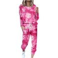 thumbnail image 1 of BLVB Women's 2 Piece Tracksuit Crewneck Long Sleeve Pullover Tops Long Sweatpants Outfits Lounge Sets Sweatsuits, 1 of 6