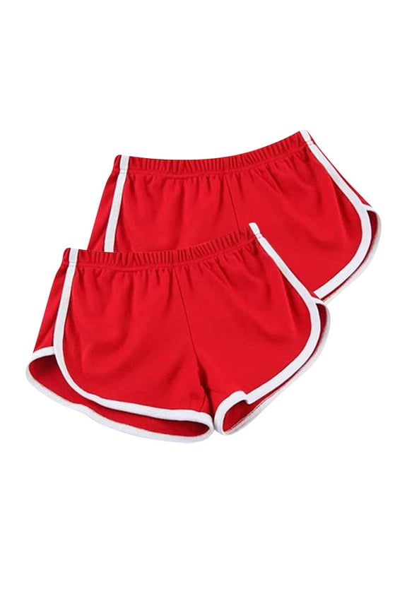 Women's 2PC Gym Yoga Shorts Summer Running Active Shorts Stretch Dance Sports Shorts for Casual Workout