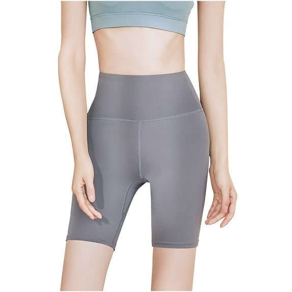 BLVB Women's Athletic Yoga Shorts Scrunch High Waisted Workout Shorts Active Gym Booty Shorts Tights