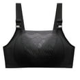 thumbnail image 1 of BLVB Women's Bandeau Bra with Adjustable Straps, Lightly Lined Wireless Tube Top Bralette, Everyday Lingerie Black, 1 of 5
