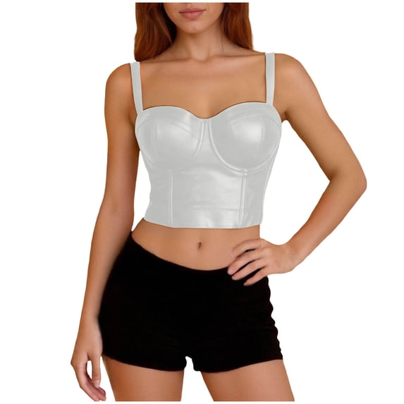 BLVB Women's Bustier Going out Crop Top Summer Fashion Corset Top Club Party Vest Tank Shirts
