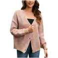 thumbnail image 1 of BLVB Women's Cardigan Sweaters Fall Open Front Button down Long Sleeve Knit Cardigans Lightweight Outerwear, 1 of 5
