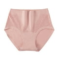 thumbnail image 1 of BLVB Women's Cotton Underwear High Waisted Plus Size Soft Lace Panties Full Coverage Ladies Briefs Underpants, 1 of 6