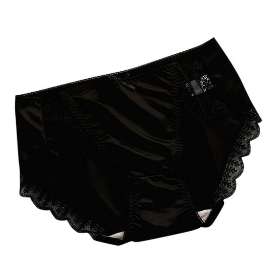 BLVB Women's High Waisted Underwear Stretch Panties Full Coverage Breathable No Show Lace Briefs