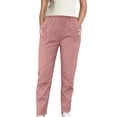 thumbnail image 1 of BLVB Women's Hiking Pants Elastic High Waist Lightweight Cargo Pants Pockets for Outdoor Travel Golf Active, 1 of 6