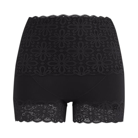BLVB Women's Lace Underwear High Waist Boyshorts Panties for Women Soft Stretch Ladies Briefs