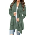 thumbnail image 1 of BLVB Women's Lightweight Cardigan Casual Soft Long Sleeve Eyelet Cardigans Flowy Fall Outerwear Fashion Clothes, 1 of 6