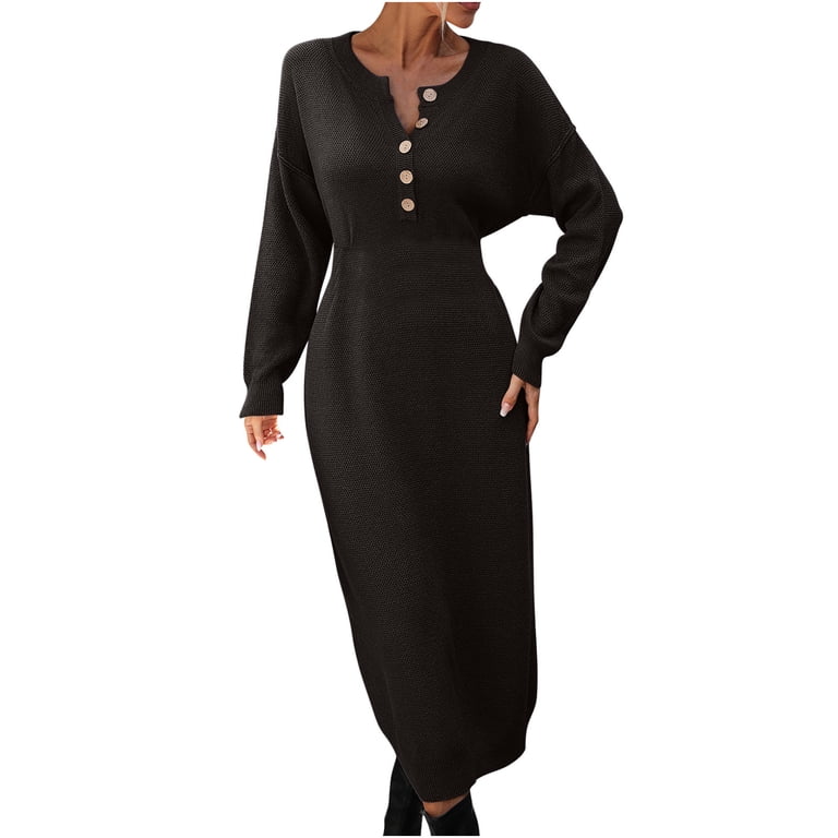 chinese dress ladies Black Ribbed Knit Collared Button Up Maternity Maxi Dress – PinkBlush main image 0