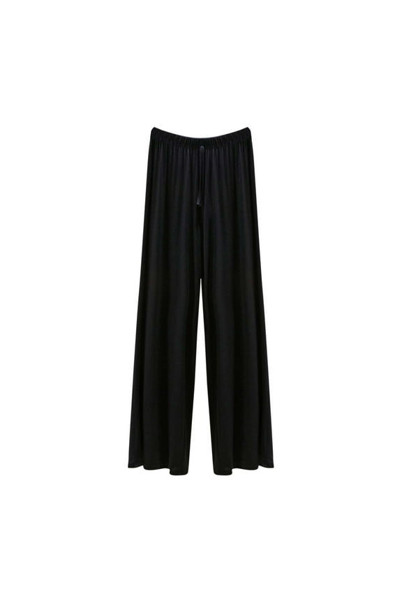 Women's Pajama Pants Lounge Causal Pj Bottoms Solid Color Drawstring Waist Loose Comfy Modal Sleep Pants