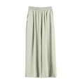 thumbnail image 1 of BLVB Women's Palazzo Pants Baggy Flowy Wide Leg Casual Pants Elastic High Waist Loose Lounge Beach Vacation Trousers with Pockets, 1 of 3