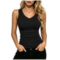 thumbnail image 1 of BLVB Women's Plus Size Tank Tops Summer Tops Floral Lace Mesh Sleeveless T-Shirts Round Neck Loose Asymmetric Tunic Shirts, 1 of 7