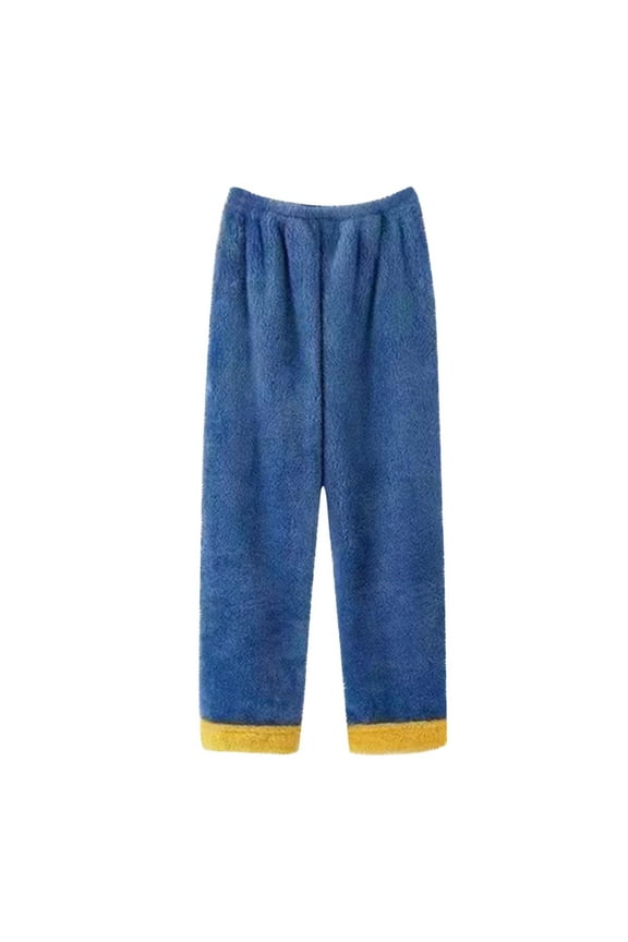 Women's Plush Fluffy Pajama Pants Winter Warm Fuzzy Fleece Pj Bottoms Sleepwear Loungewear
