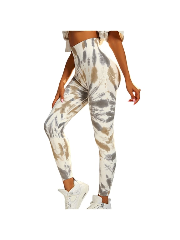 Women's Scrunch Leggings Print High Waisted Booty Tights Stretchy Workout Gym Fitness Yoga Pants