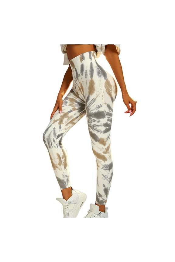 Women's Scrunch Leggings Print High Waisted Booty Tights Stretchy Workout Gym Fitness Yoga Pants
