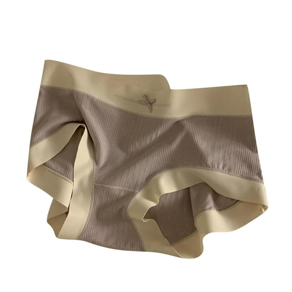 BLVB Women's Seamless Underwear Mid Waisted No Show Ladies Soft Stretch Breathable Comfortable Cotton Panties