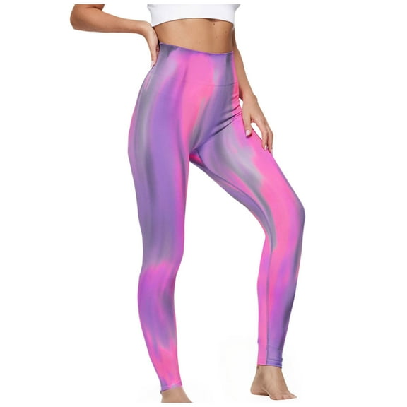 BLVB Women's Seamless Yoga Leggings Printed Scrunch High Waist Workout Butt Lifting Athletic Gym Pants
