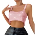 thumbnail image 1 of BLVB Women's Sequins Crop Tank Tops Sleeveless Sparkly Glitter Camisole Party Club Night out Shirts, 1 of 6