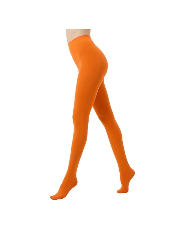 Women's Soft Footed Pantyhose High Waist Solid Color Stretchy Danceing Tights Stocking for Ladies