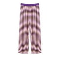 thumbnail image 1 of BLVB Women's Striped Pajama Pants Plus Size Soft Comfy Lounge Pants Stretch Baggy Palazzo Pj Bottoms Sleepwear Plus Size, 1 of 3