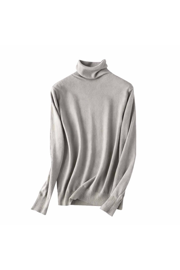 Women's Turtleneck Long Sleeve Tops Thermal Underwear Base Layer Fall Winter Pullover Shirts Sweater