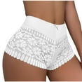 thumbnail image 1 of BLVB Women's Underwear Floral Lace Boyshort Panties High Waist Hipster Full Coverage Boxer Briefs, 1 of 3