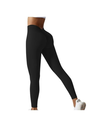 Posijego Womens Workout Leggings Print High Waisted Butt Lift Yoga Pants  Pocket Back Flap Stretch Tights 